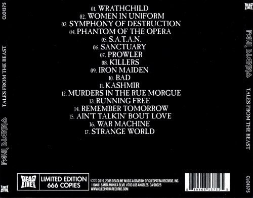 Paul Di'Anno [ex-Iron Maiden] - Таlеs Frоm Тhе Веаst (2019)