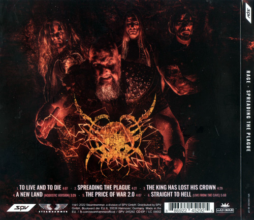 Rage - Spreading the Plague (2022) CD-Rip