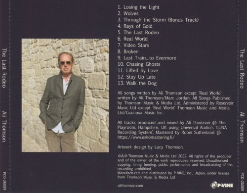 Ali Thomson - The Last Rodeo [Japanese Edition] (2022) CD+Scans