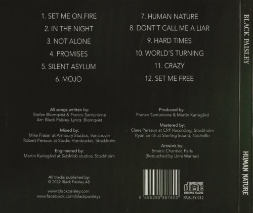 Black Paisley - Human Nature (2022) CD+Scans