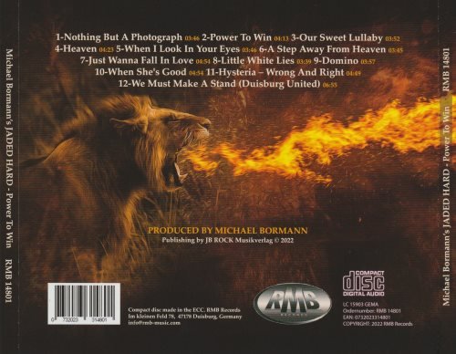 Michael Bormann's Jaded Hard - Power to Win (2022) CD+Scans