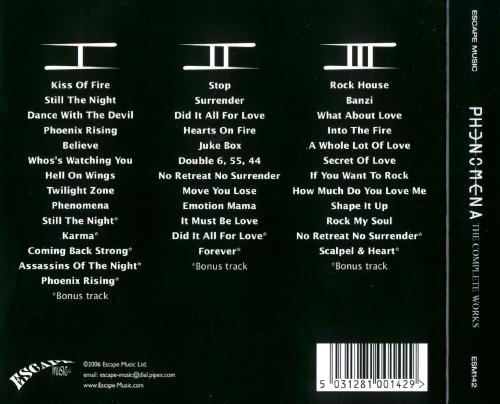 Phenomena - Тhе Соmрlеtе Wоrks [3СD] (2006)