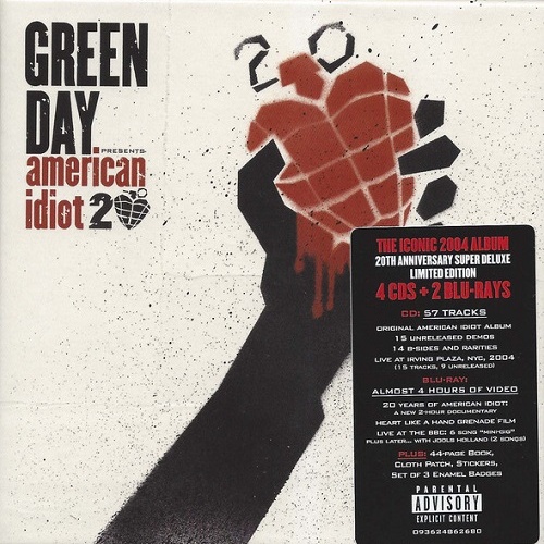 Green Day - American Idiot (20th Anniversary Deluxe Edition) (2024) 320|1080p|Blu-Ray