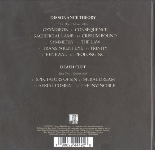 Coroner - Dissonance Theory [2CD Limited Edition] (2025)|CD|Scans