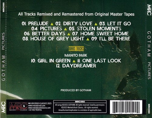 Gotham - Pictures [Melodic Rock Classics] (2025) 320|FLAC, CD Scans