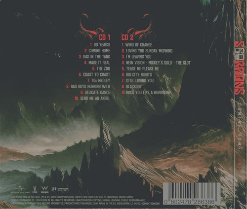 Scorpions - Coming Home Live [2CD] (2025) 320|FLAC, CD Scans
