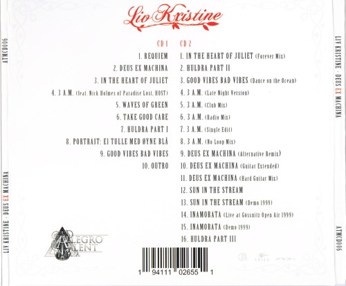 Liv Kristine - Deus ex Machina (Remastered 2024) [2CD] (1999) 320|FLAC |CD|Scans