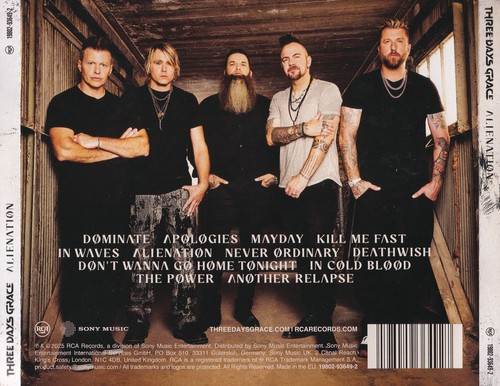 Three Days Grace - Alienation (2025) 320|FLAC, |CD|Scans