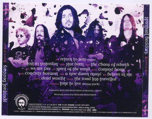 SPIRITUAL BEGGARS - Return To Zero [Japan] (2010) 320|FLAC, CD Scans