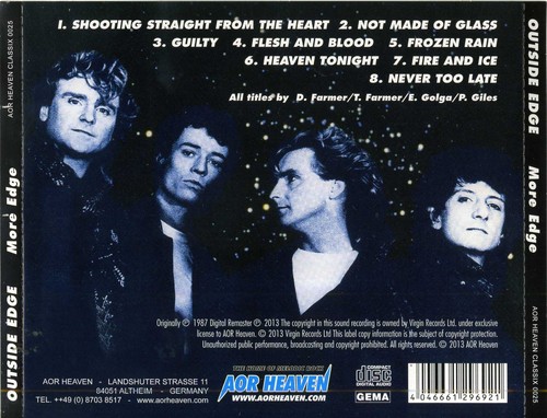 OUTSIDE EDGE - More Edge [AOR Heaven Classix remaster] Out of print 320|FLAC, CD Scans