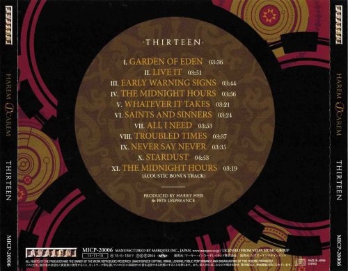 Harem Scarem - Тhirtееn (2СD) [Jараnesе Еditiоn] (2014)