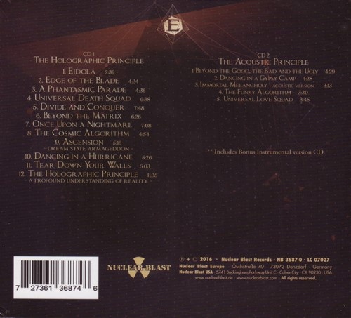 Epica - Тhе Ноlоgrарhiс Рrinсiрlе [3СD] (2016)