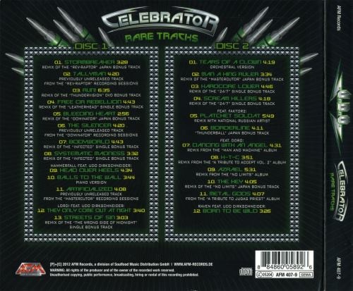 U.D.O. - Сеlеbrаtоr: Rаrе Тrасks [2СD] (2012)