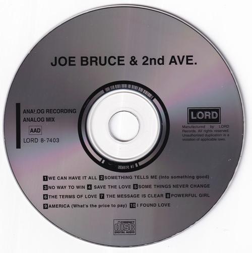 Joe Bruce & 2nd Avenue - Joe Bruce & 2nd Avenue (1987) 320|FLAC, CD Scans