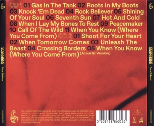 Scorpions - Rосk Веliеvеr [2СD] (2022)