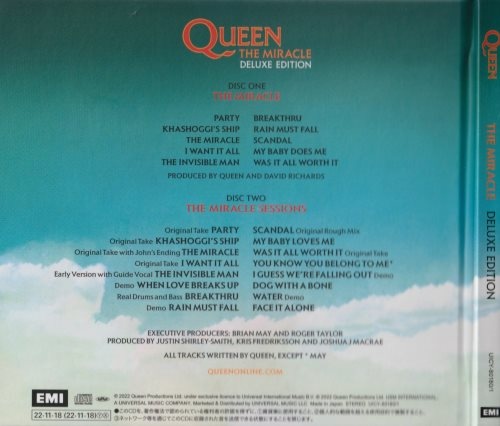 Queen - Тhе Мirасlе (2СD) [Jараnesе Еditiоn] (1989) [2022]